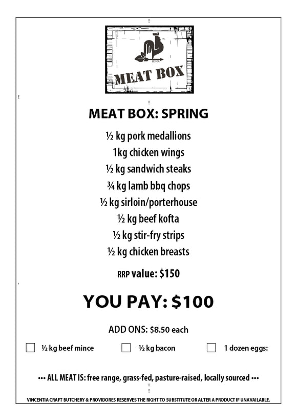 Meat Boxes - SPRING